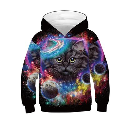 Autumn 3D Animal Pattern Printed Hoodies Fashionable Casual Sports Long Sleeved Children's Boy Hooded Sweatshirts