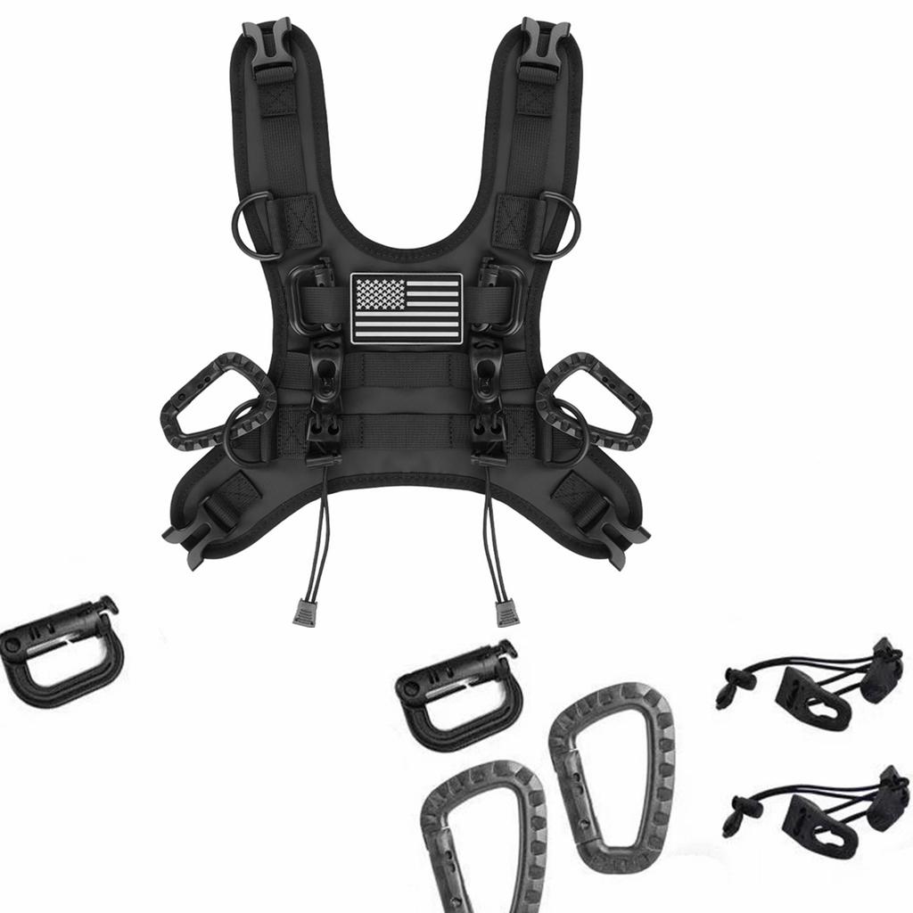 Motorcycle Fuel Tank Bag Base Vest Portable Motorbike Tank Bags Mounting Kit for Universal Off-road Motorcycle Fuel Tank Pack