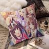 Cartoon Nekopara Classic Vintage Personalized Pillow Dust Cover Bedroom Kids Party Decoration Pillowcase Birthday Children Gift