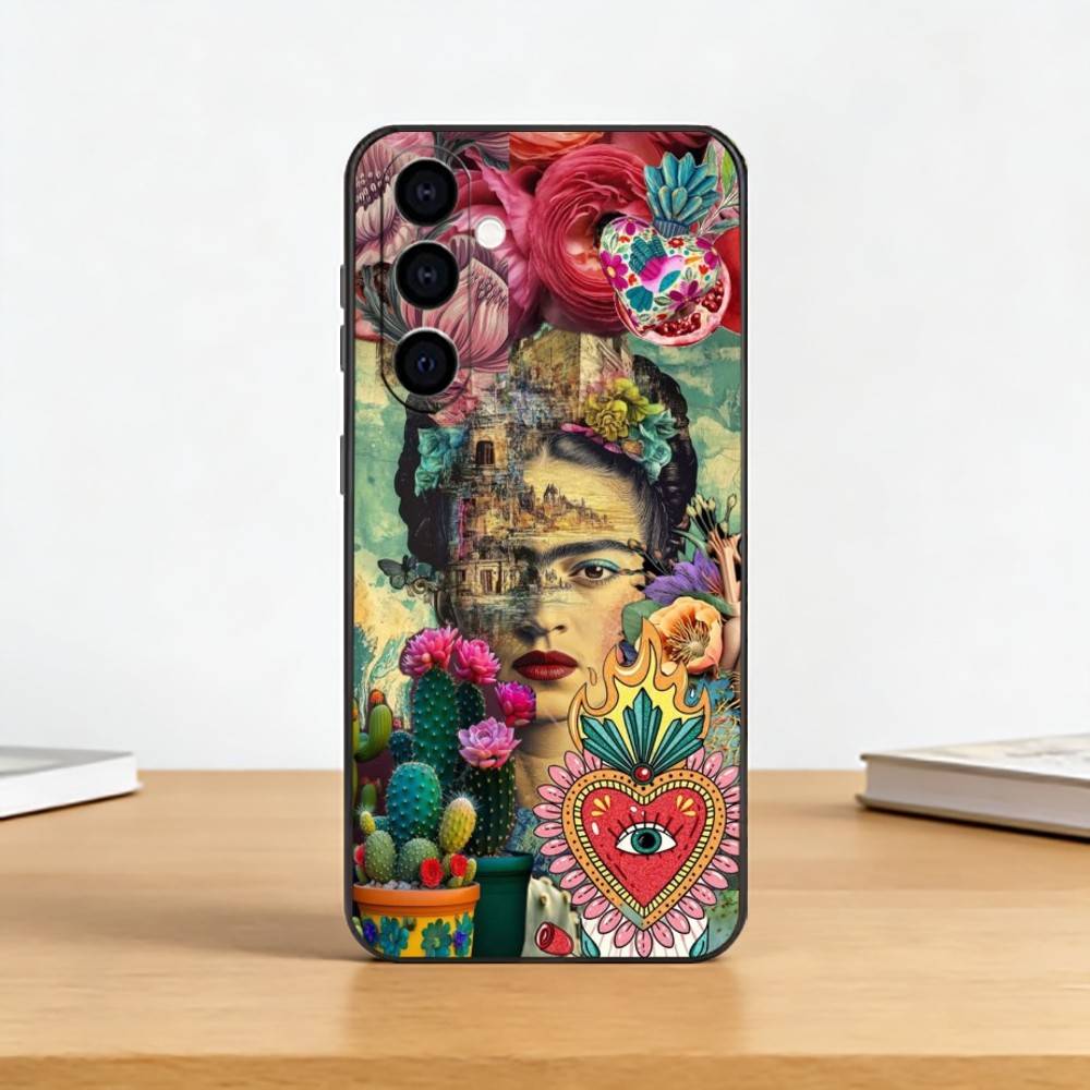Fashion FridaS-S K-Kahlo Phone Case For Samsung Galaxy A73,A72,A71,A70,A53,A52,A51,Others Soft Black Cover