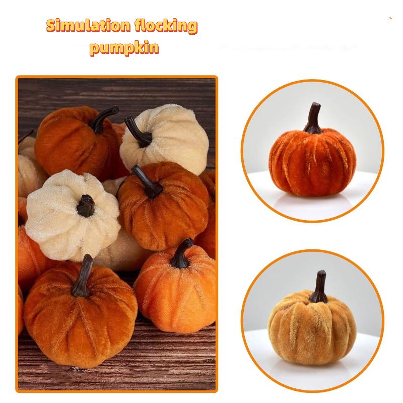 5/10Pcs Halloween Pumpkin Set 5Cm Artificial Pumpkin Decorations Halloween Party Foam Pumpkin Desktop Ornament Halloween Decor