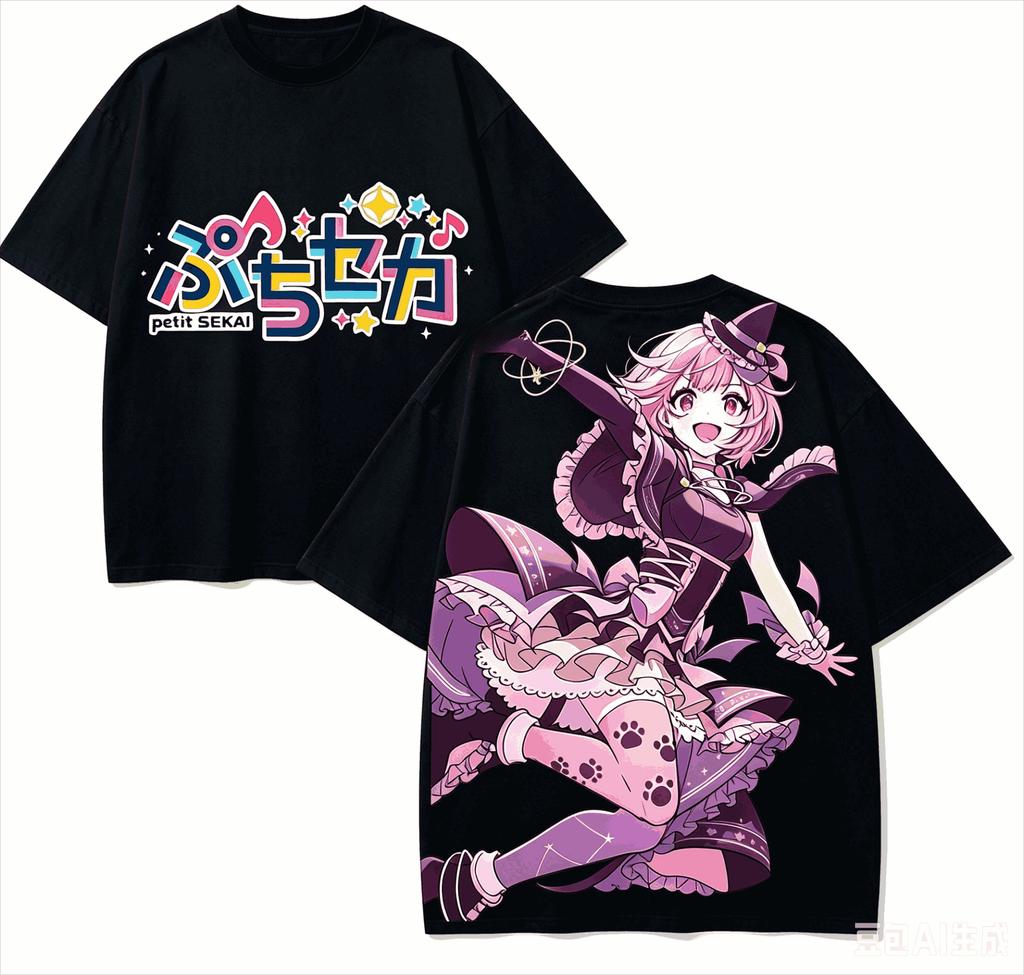 Project Sekai Colorful Stage Anime Lover T-shirt Harajuku Cotton New Model High Street Oversiz