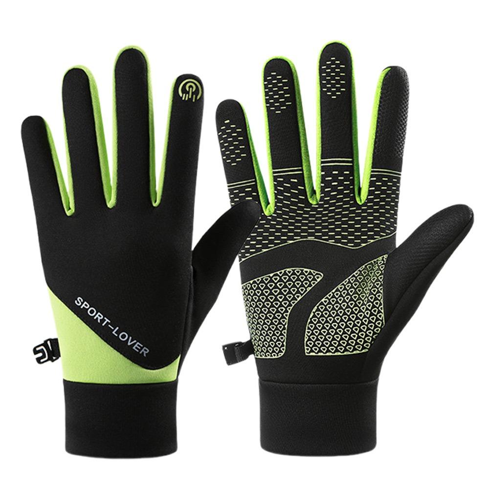 Windproof Winter Gloves Fleece Lining Waterproof Gloves Full Finger Gloves  Autumn and Winter