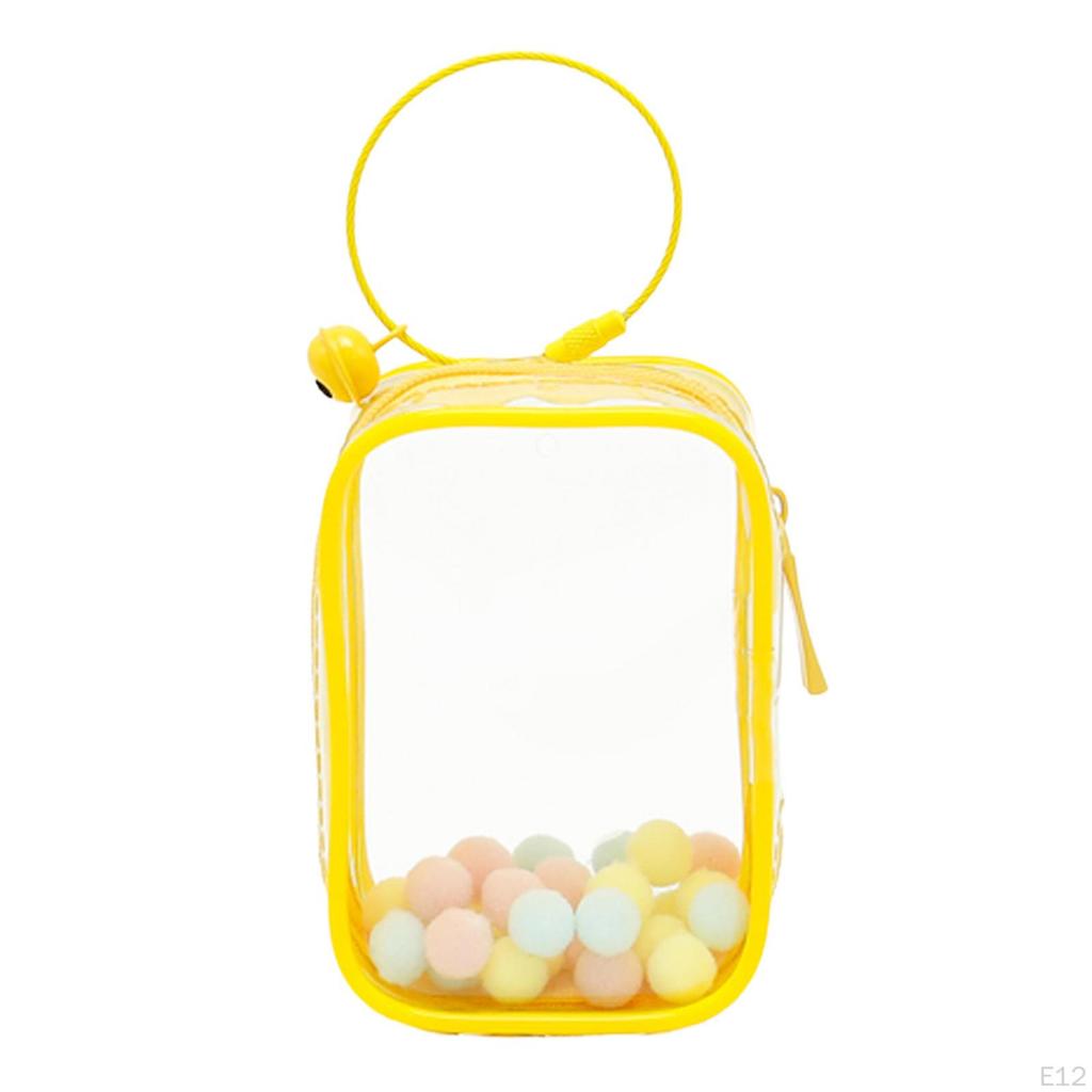 Clear Figure Display Bag Collectibles Case for Mini Figures Zipper Closure Dustproof