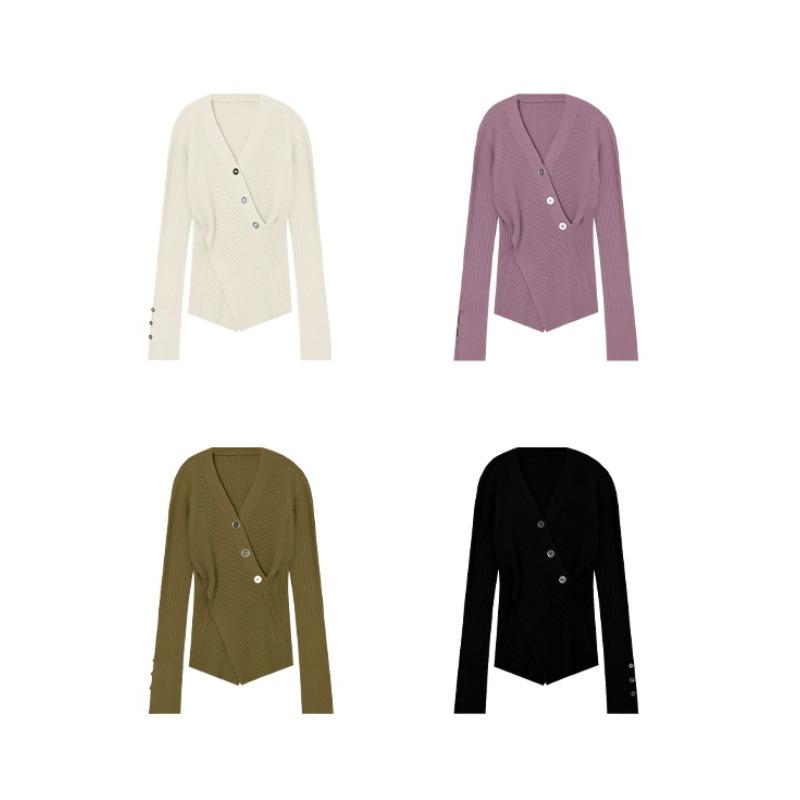 Autumn Long Sleeve Casual V-neck Pullovers Sweaters Women Chic Cross Slim Fit Women's Knitted Sweater Tops Elegant Solid Fashion Winter Jumpers 25667