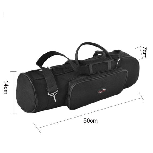 Lightweight Trumpet Case with 8mm Cushion, Perfect for Trumpets and Cornets, Soft Case, 2-Way Carrying, Can Be Used as a Shoulder Bag or Handbag, Blac