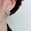 Luxury Crystal Butterfly Stud Earrings - Elegant & Versatile Niche Design