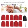 Nagelkunst Schleifband Nagelpolieren Schleifkopf Schleifringkappe 16 x 25mm (rot)