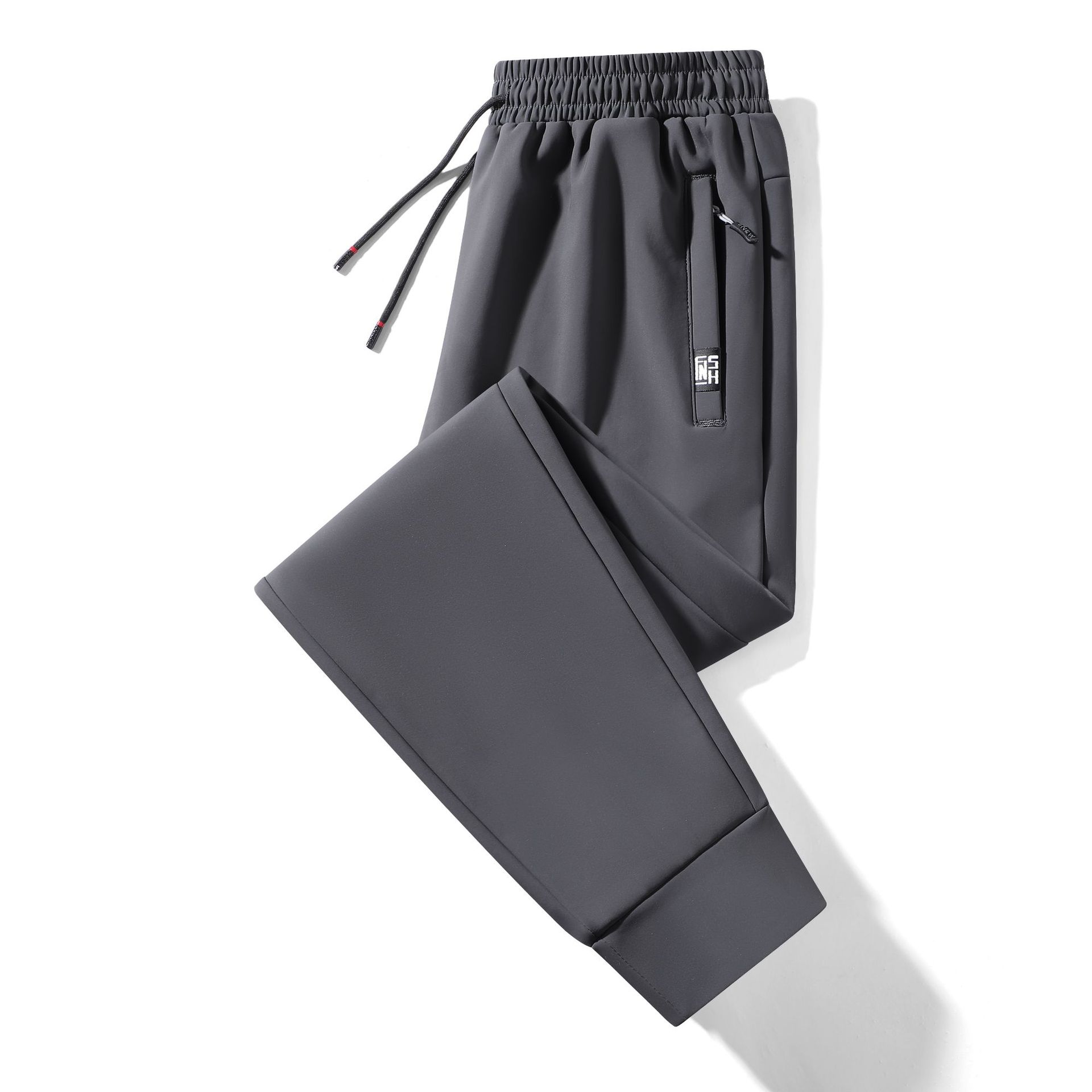 

Мужские утолщенные флисовые спортивные штаны свободного кроя с манжетами большого размера, прямые спортивные брюки для осени и зимы 8XL