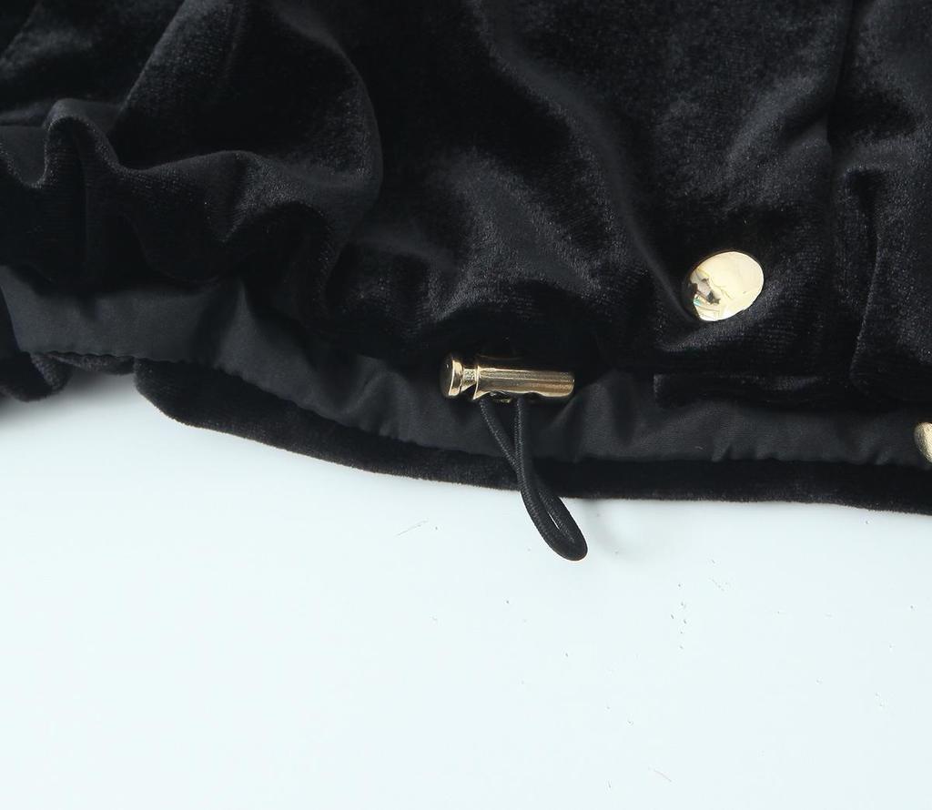 Samt-Bomberjacke und Hose mit weitem Bein im europäischen und amerikanischen Stil - Herbstkollektion.