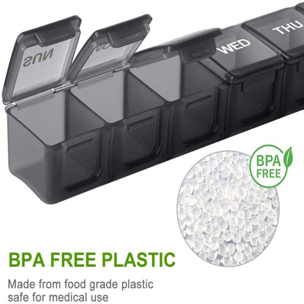 Pill Organizer Medicine Box 7 Day Medicine Tablet Storage Medicine Organizer Pill Case Pill Box