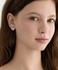 Tatiana Cushion Halo Cubic Earrings Ec3306