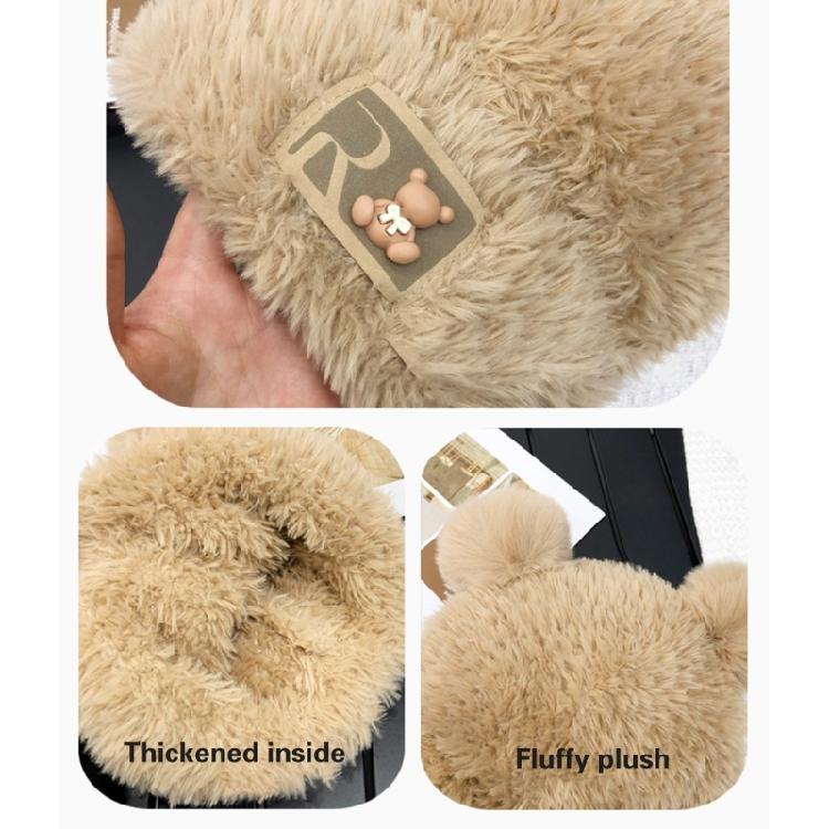 Furry Bear Hat for Cycling and Running Sport Thicken Bear Hat Thick Lining