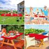 1Pcs Spandex Rectangular Tablecloth Stretch Elastic Fitted Table Cloth Washable Wrinkle Resistant Patio Table Cover