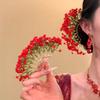 Bohemian Chinese Style Side Clip Sweet Bride Hair Accessories Elegant Thai Hairpin  Daily