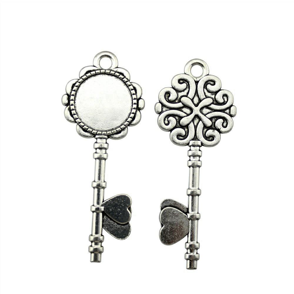 Fit 20mm Round Cabochon Bezel Pendant Setting Handmade Craft Blanks Frames