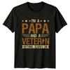 Im A Papa And A Unisexs TShirt Veteran Papa Military Fathers Day Gift For Him