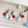 Attractive Blue Snowman Key Holder Soft Texture Small Size Trendy Popular Fashion Accessory For Keys And Bags