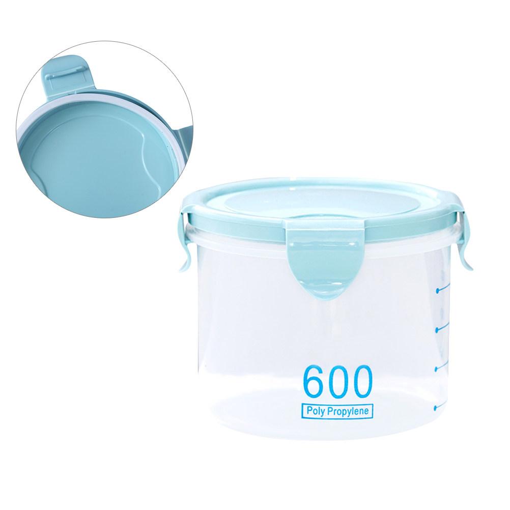 800Ml Food Storage Containers Airtight Leakproof Dry Food Container For Cereal Flour Sugar Rice Snacks Green Plastic Storage