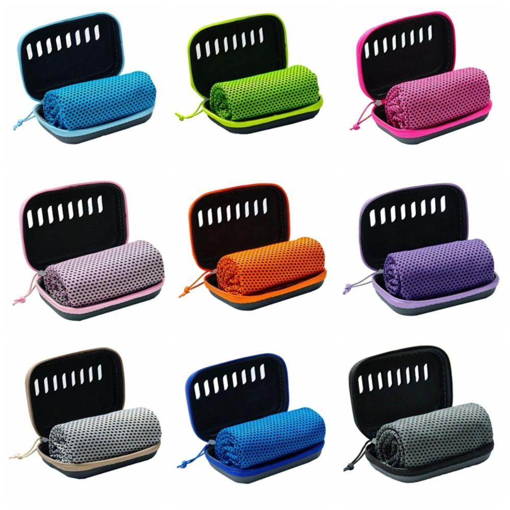 Polyester Quick Dry Fitness Cool Towel Microfiber Running Fitness Towel  Summer