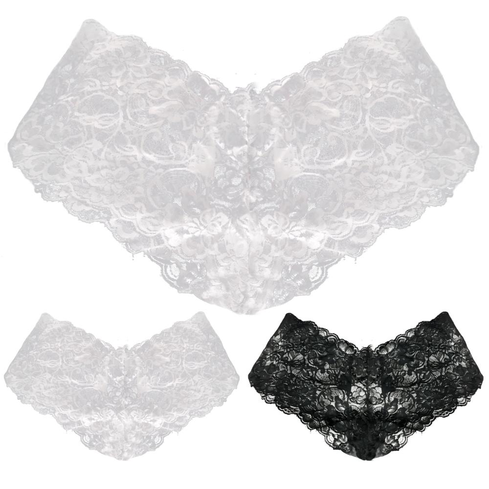 G-string Underwear Underpants Panties Ladies Lace See through High rise
