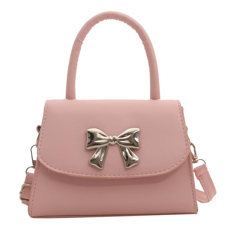 Elegant Versatile Handheld Square Bag For Women Fashionable Bowknot Shoulder Bag