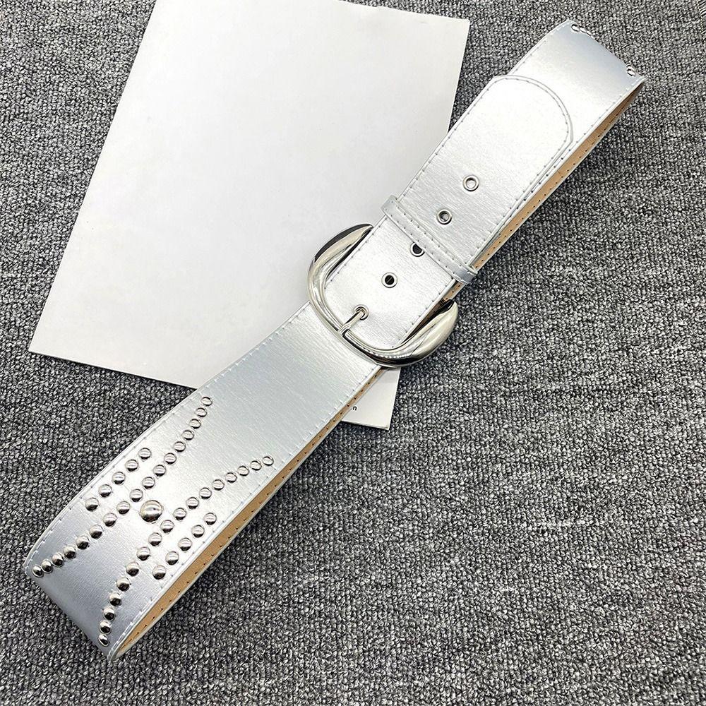 Y2K Punk Belt PU Leather Hiphop Jeans Belt New Waistband