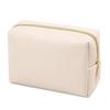 Women's Large Capacity Makeup Bag, PU Leather Cosmetic Organizer, Waterproof Travel Toiletry Bag with Handheld Strap for Ladies