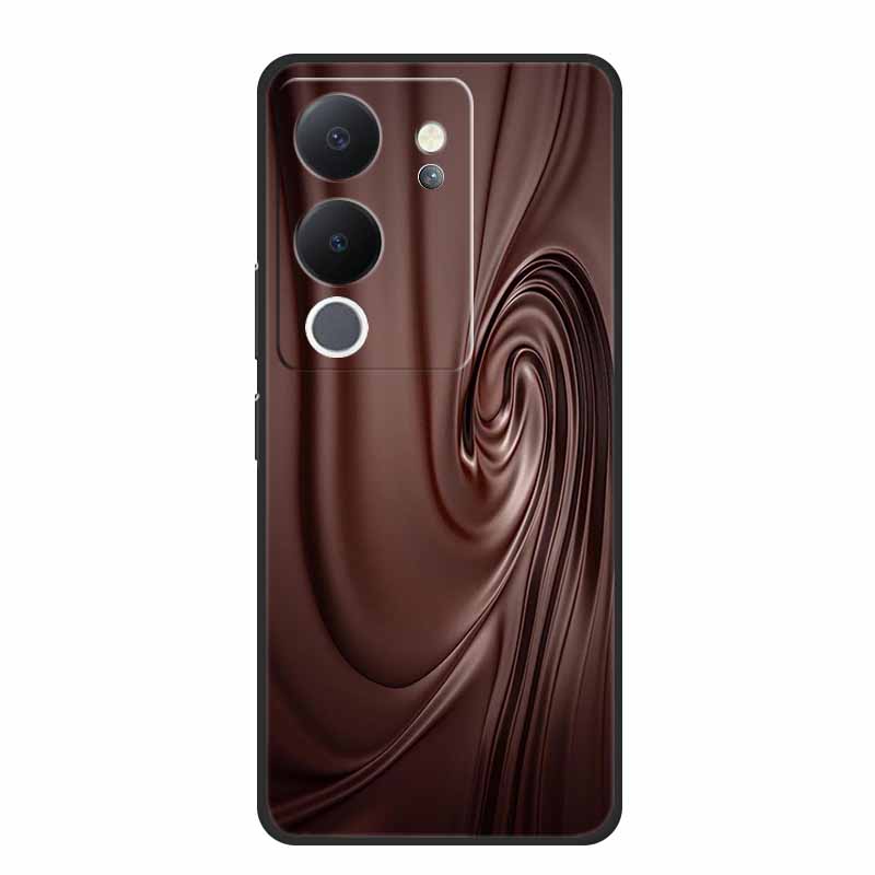 6.67" For Vivo V30 Lite Case Black Silicone Soft Phone Cases For Vivo V30 Lite Back Cover Case V 30 Lite Funda Coque Shell Capas