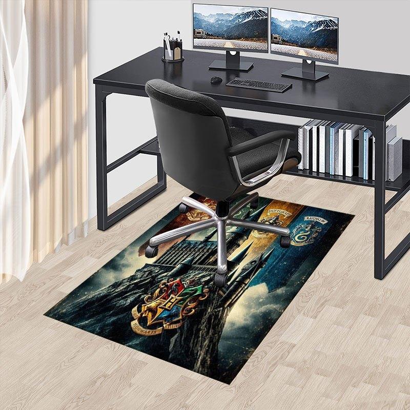 Hogwartský hrad Nástěnný plakát - Dekorace Harry Potter Kancelářská podložka Domácí dekorace Kancelářské koberce LB108