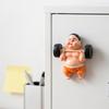 Creative Cute Weightlifting Man and Woman Magnetic Refrigerator Magnets Home Decoration Accessories for Kitchen and Office Use