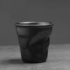 Coarse Ceramic Coffee Mugs Iron Rust Defects Espresso Cup Retro Tea Cup  Afternoon Tea Cup