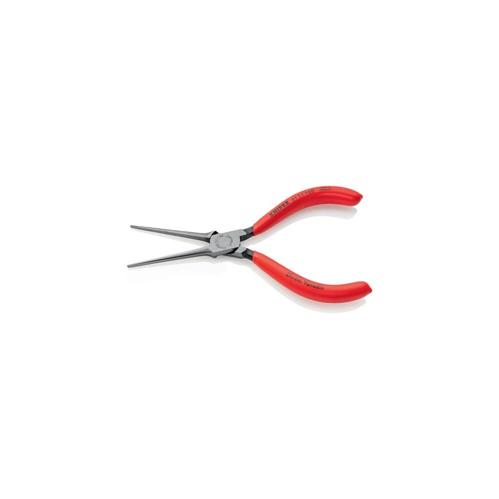 KNIPEX Needle Nose Flat Plastic Coated Pliers, End, Handle, 3111-160
