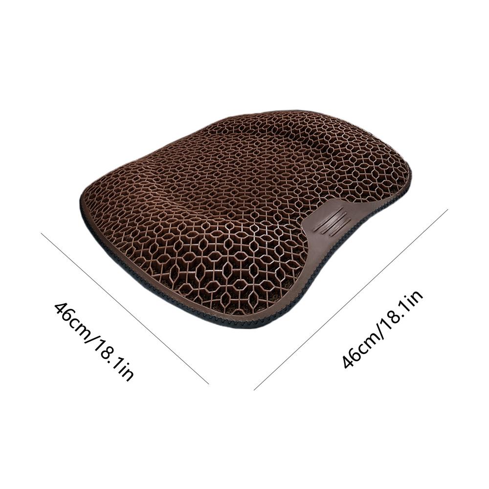 

Охлаждающая подушка для сиденья автомобиля Охлаждающая подушка для сиденья Honeycomb Воздухопроницаемая Автомобильная охлаждающая подушка Нескользящая подушка для сиденья 3D Honeycomb Воздухопроницаемая коричневый