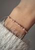 Natural Stone Bracelet Pink Quartz and Rhodonite