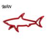 Non-fading Car Sticker Zinc Alloy Shark 3D Hollow Out Animal Decal for Vehicle Side Creative Badge Motorcycle Electric Vehicles Long-lasting