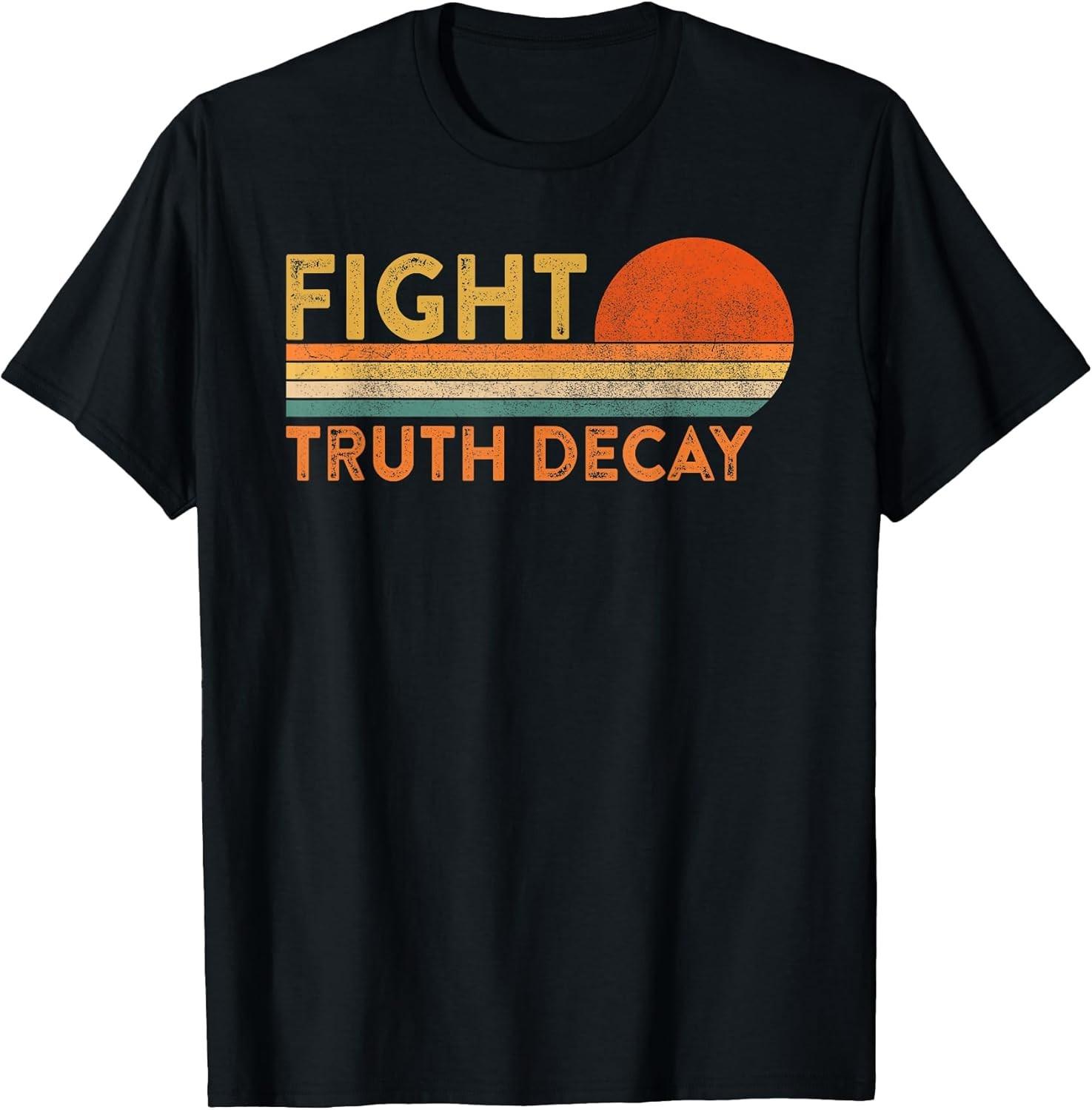NEW LIMITED! Fight Truth Decay Facts Matter Anti Conspiracy Tee - MADE IN USA S