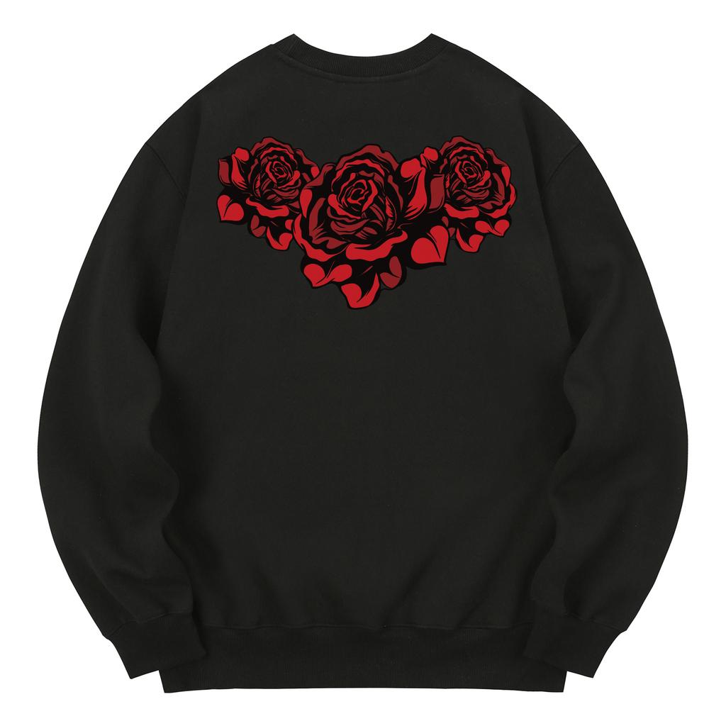KAN6312 Kmb0026 Roseblood Fleece-Lined Sweatshirt - Black