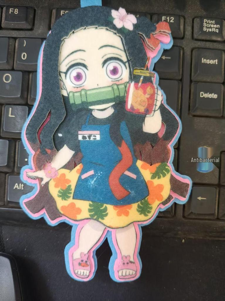 Demon Slayer Handmade Felt Ornament Keychain