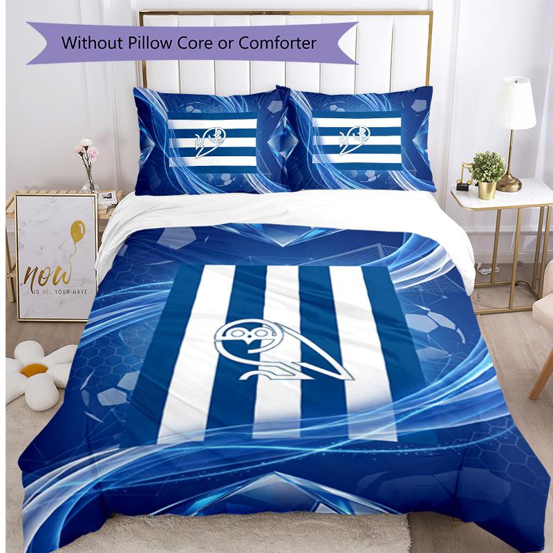 Sheffield Wednesday Football Printed 3 Pieces Bedding Set, Comfortable Skin Friendly Bedroom Duvet Cover Set