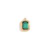 MamacitaSlay Special Meaningful diy Twelve Months Birthstone Colorful Square Glass Stainless steel charm jewelry accessories