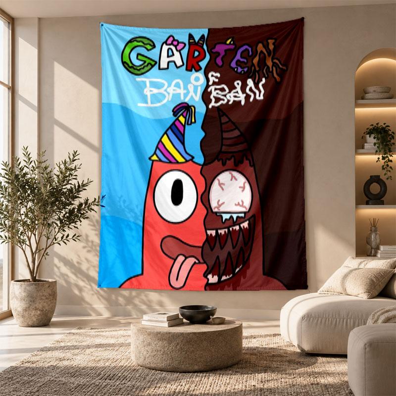Decorative Tapestry,Garten of Banban Printed Wall Art, Lightweight Wall Hanging For Bedroom Background