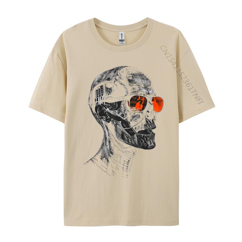 Unisex Clothes Zombie Costume Halloween Sunglasses Art Zombie Tshirt Tee Tops Cotton Oversized T Shirt Cool TShirt