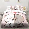 3d Printing Cartoon Bubu Dudu Bedding Set Three-piece Set Anime Adult Kid Bedroom Duvet Cover Sets Home Textiles Birthday Gifts