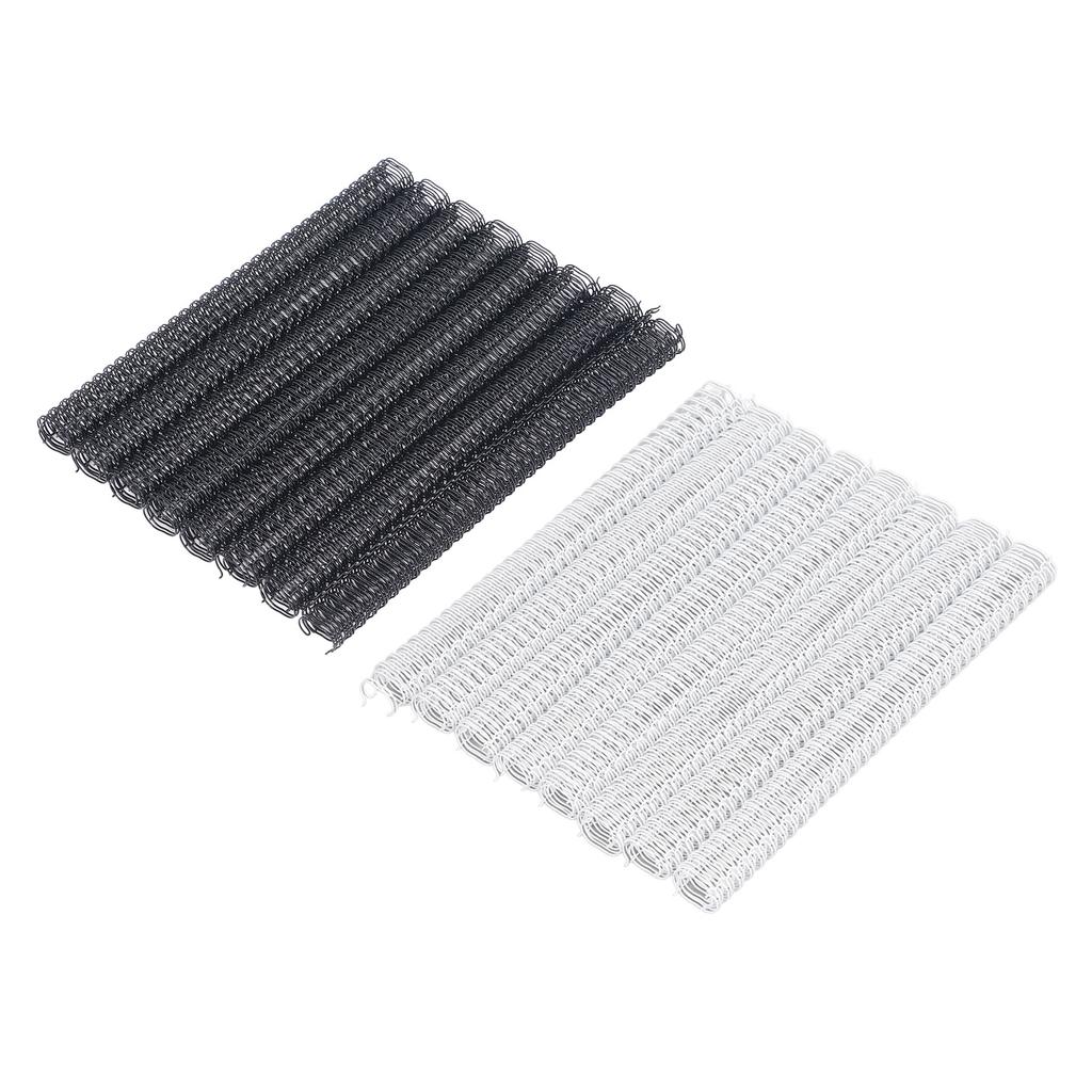 100PCS Doppel Schleife Draht Binderücken 9/16 Zoll 34 Schleife 3:1 Pitch 120 Blatt Kapazität Spiralbindung
