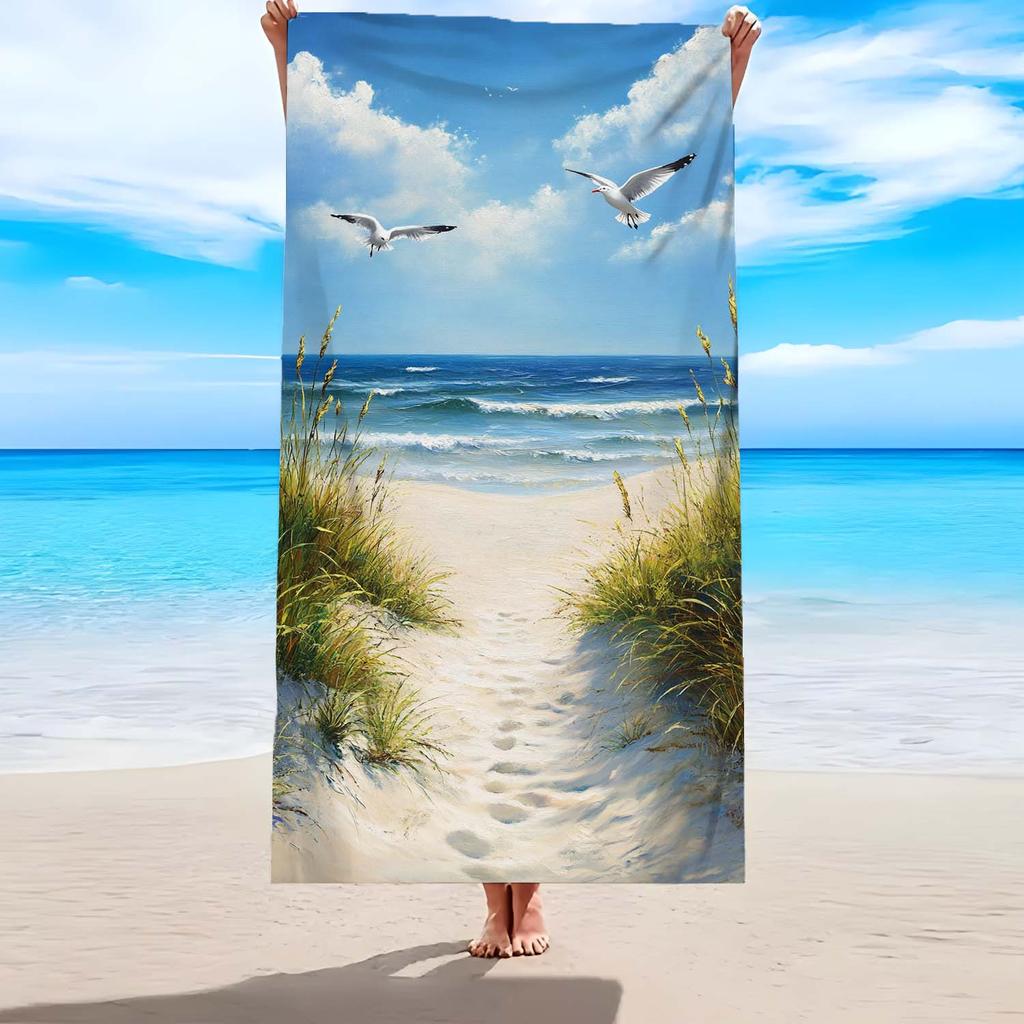 Schmetterlings-Sandstrandtuch, Weiche Handtücher geeignet für Reisen, Schwimmbäder, Urlaube und Strandtage.