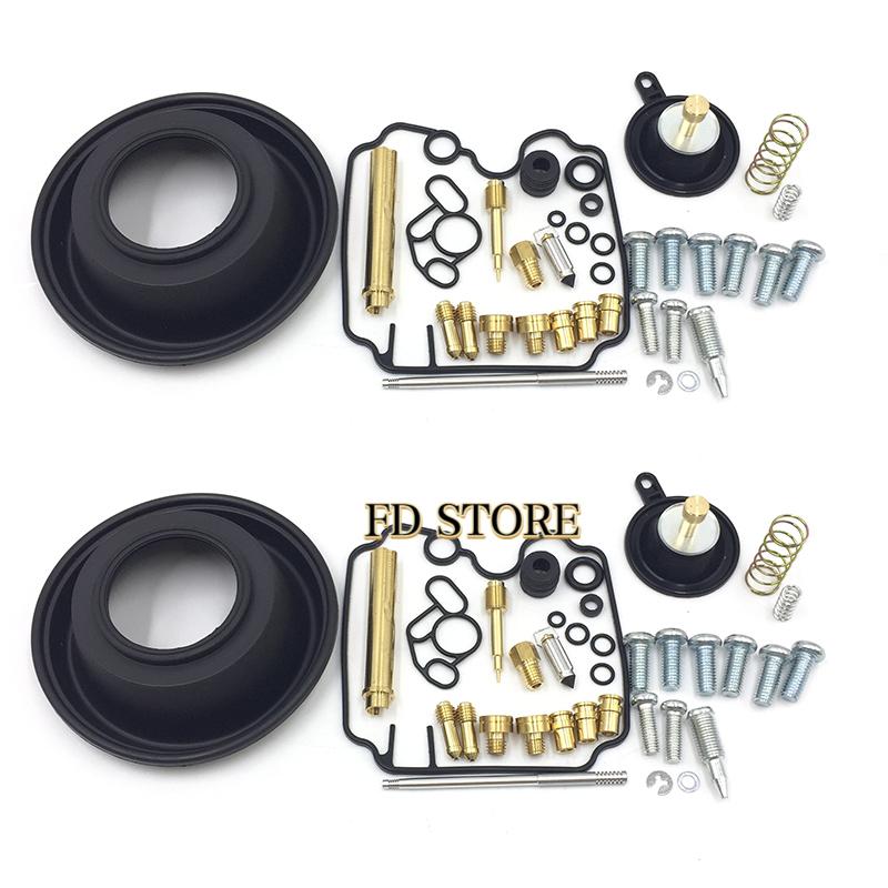 2 Sets For Yamaha TDM850 XTZ750 Motorcycle Rebuild Carb Carburetor Repair Kit Membrane Diaphragm Vacuum