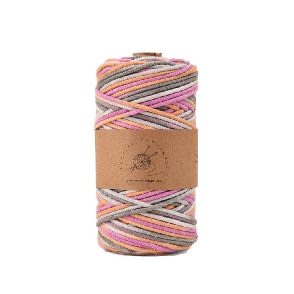 100 Yards 3mm Gradient Color Cotton Core-Spun Rope for DIY Projects