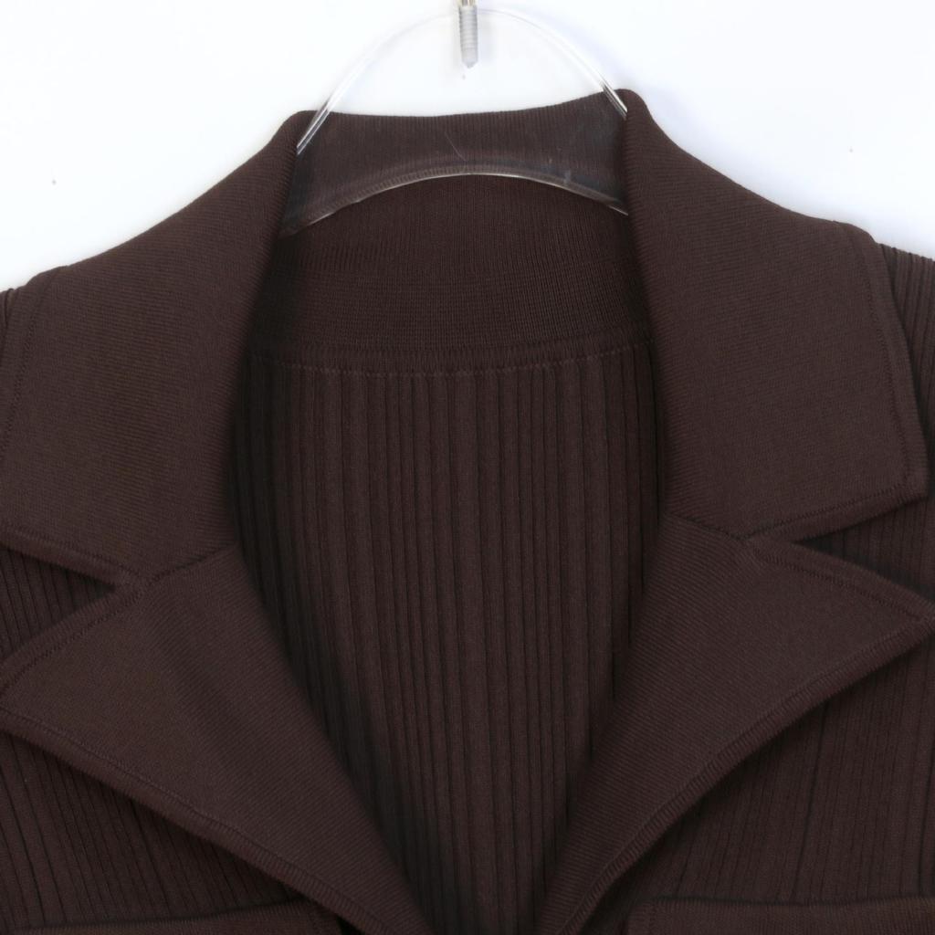 Elegant French-Style Knit Dress: New Spring/Autumn, Slimming Long-Sleeve, Turn-Down Collar, Little Fragrance