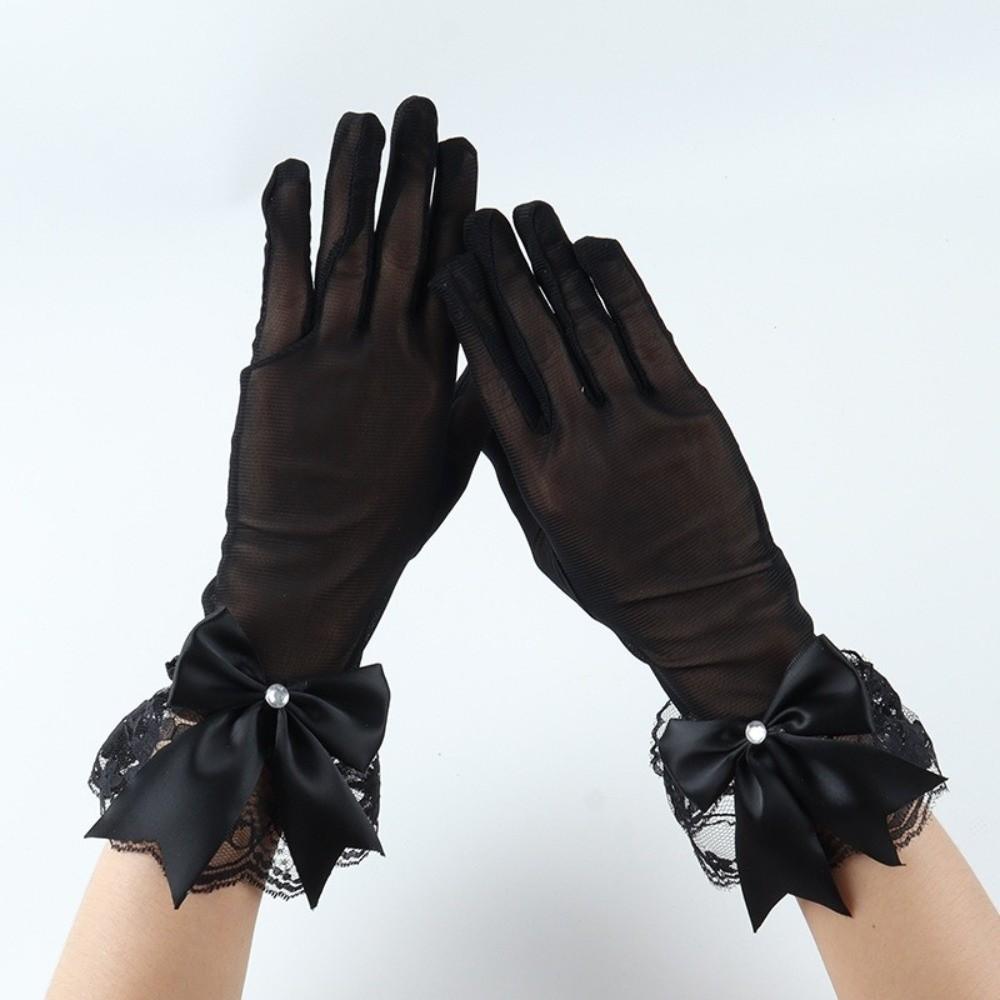 1Pairs Sexy Wedding Bridal Gloves Breathable Tulle Gloves New Bridal Gown Mittens Party Dress